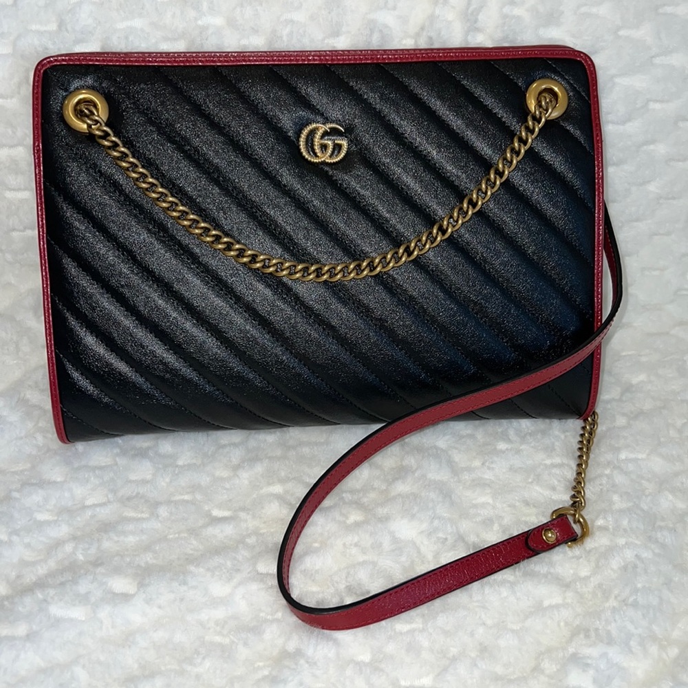 Gucci 524592 Chain Shoulder Bag-Authentic-EUC